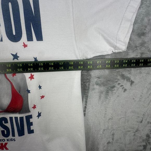 DGK “Caution Explosive” Amber Rose White Red/Blue Graphic T-shirt Size Medium - Picture 4 of 7